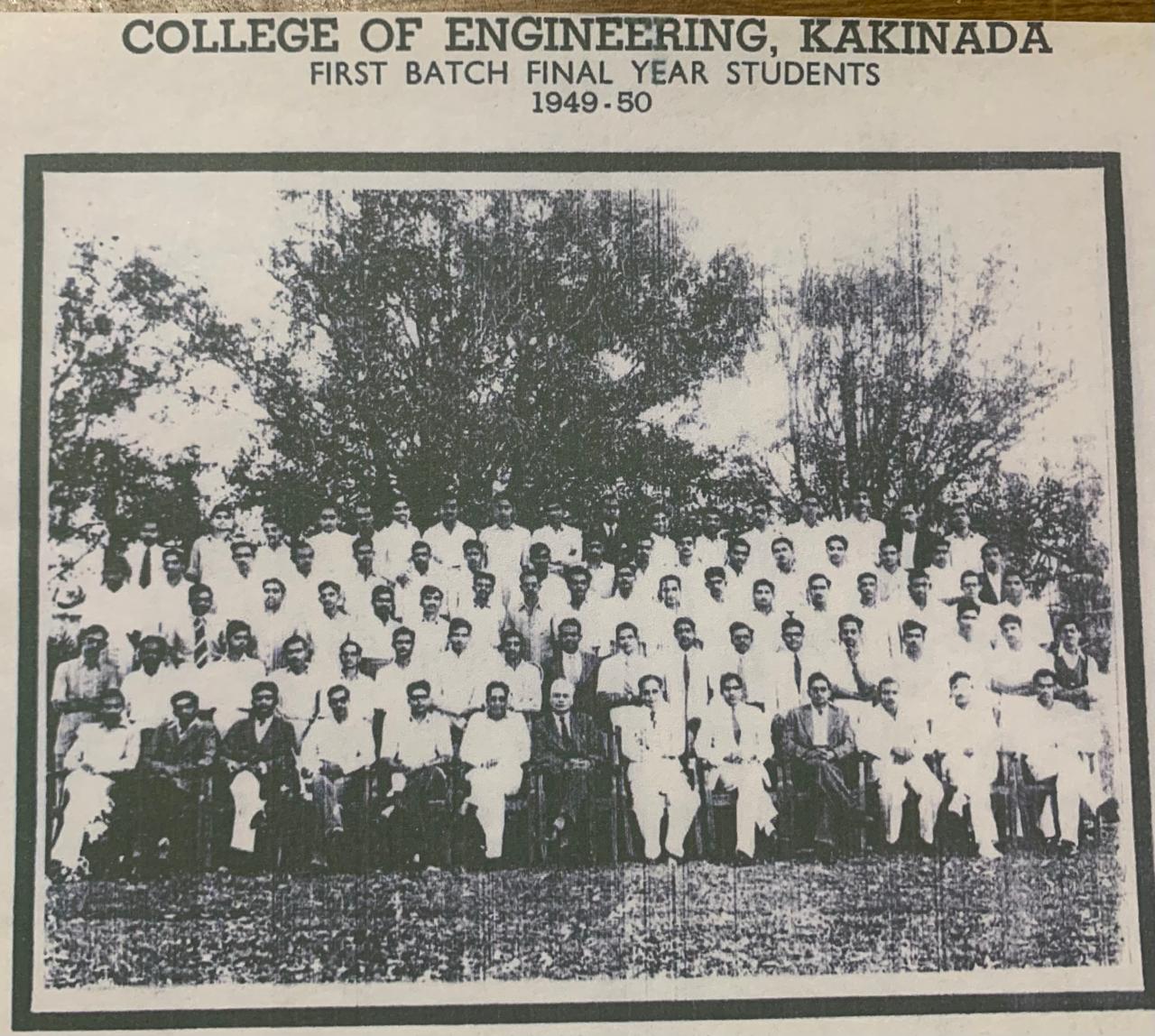 First batch final year students, 1949-50